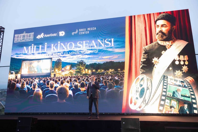 "AzerGold" və Bakı Media Mərkəzinin təşkilatçılığı ilə Daşkəsəndə milli kino seansı keçirildi (FOTO/VİDEO)