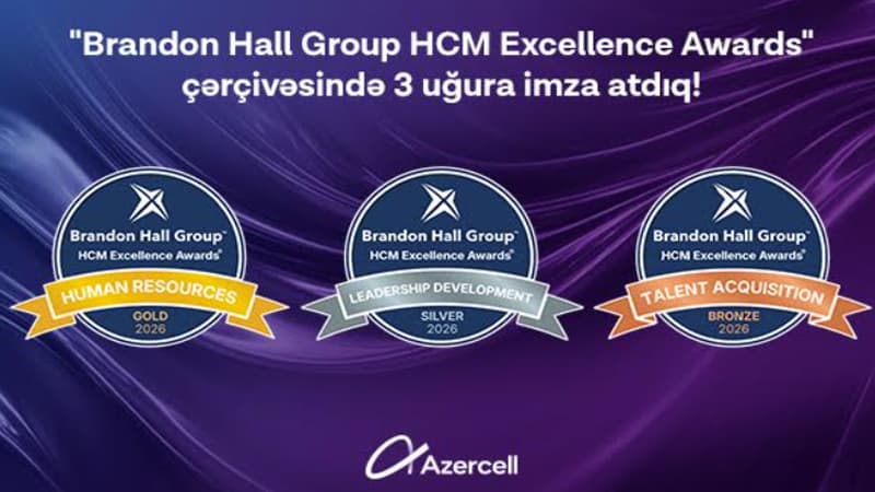 Azercell "Brandon Hall Group HCM Excellence Awards"da üç mükafat qazanıb