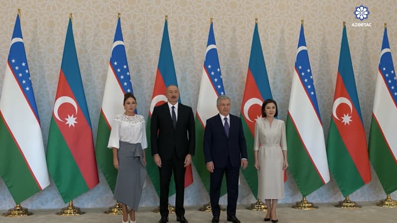 Prezidentlər və birinci xanımlar "Kuksaroy" Dövlət İqamətgahında birgə foto çəkdirdi (VİDEO)