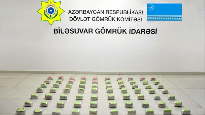 İrandan Rusiyaya aparılan 25 kq marixuana Azərbaycanda saxlanıldı (FOTO)