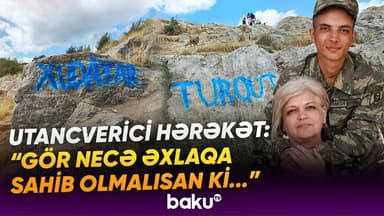 Baku TV-nin süjeti: "Ayaq qoymağa qıymıram ki, şəhid qanı var" (VİDEO)