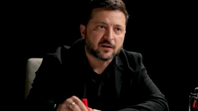 Zelenski müsahibə zamanı ağladı