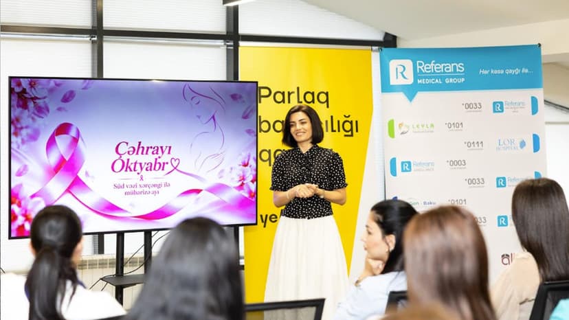 Yelo Bank-da Süd Vəzi Xərçəngi Maarifləndirmə Ayına həsr olunmuş seminar keçirilib