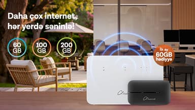 Azercell-dən "MiFi" və "Wi-Fi" cihazı əldə et, internetdən daha əlverişli şərtlərlə yararlan