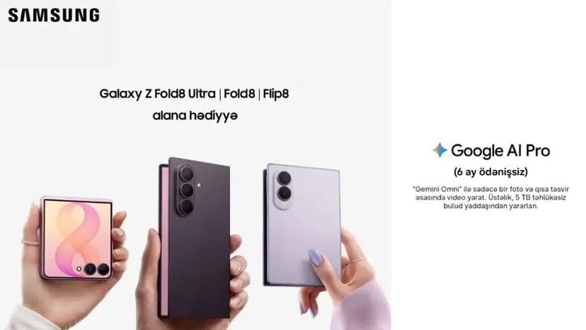 Galaxy Z alanlara hədiyyə olunan Google AI Pro nədir?