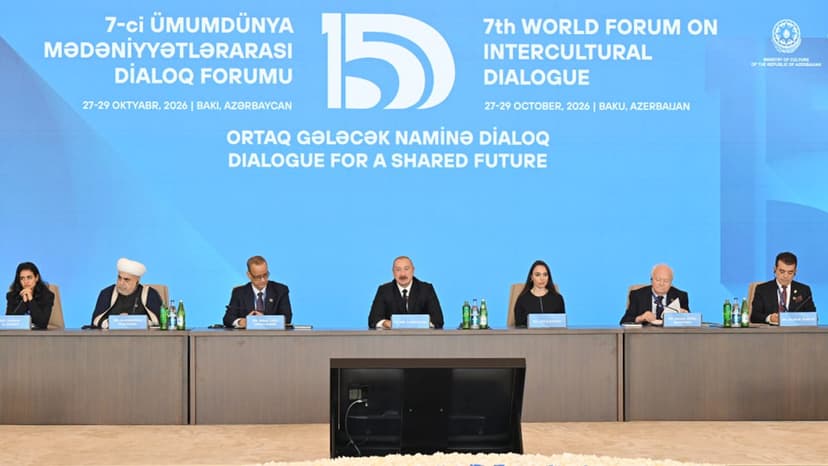 İlham Əliyev VII Ümumdünya Mədəniyyətlərarası Dialoq Forumunun açılışında çıxış etdi (YENİLƏNİB)
