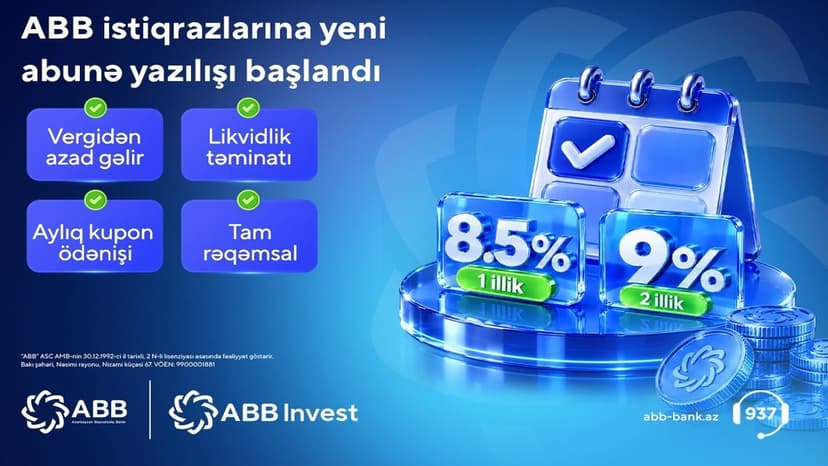 ABB istiqraz emissiyasının növbəti mərhələsinə start verib