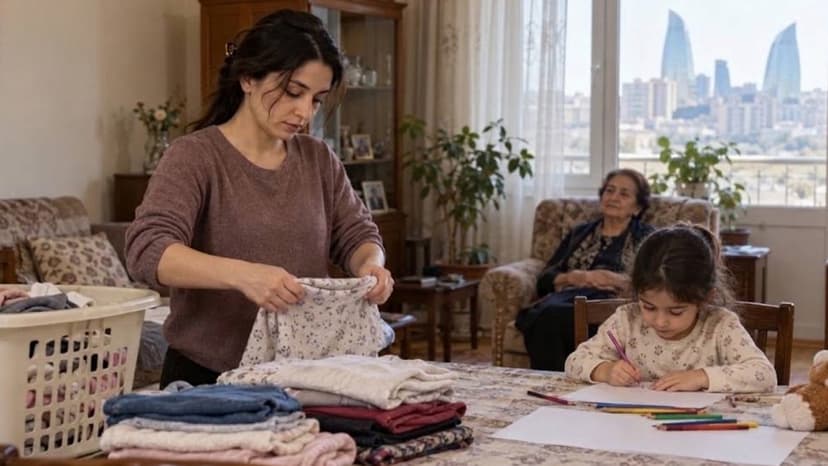 Azərbaycanda yarım milyondan çox qadın ailə qayğılarına görə işləmir