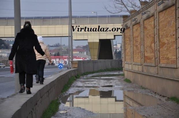 Bakı sakinləri niyə hasarın üstündə gəzirlər? - FOTOLAR