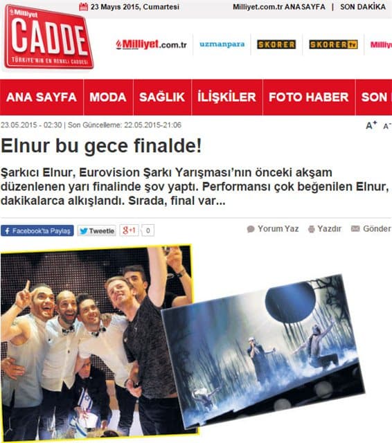 Türkiyə mediasından Elnura dəstək - FOTO