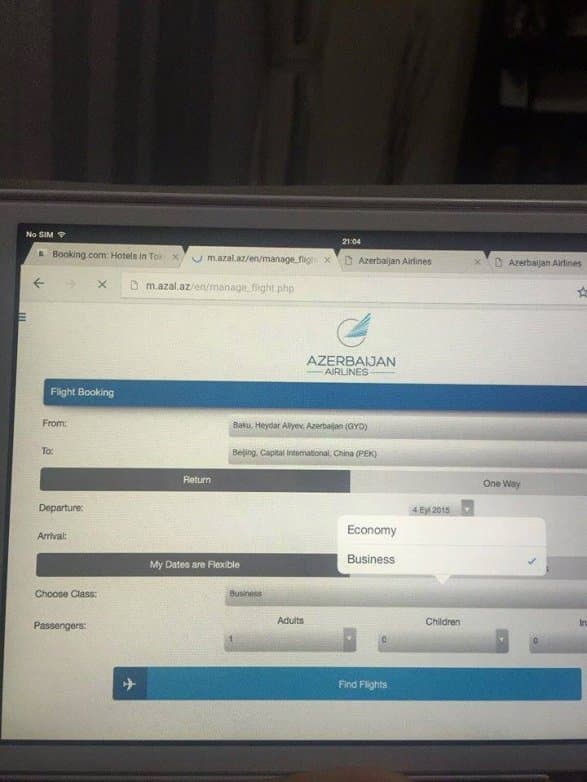 AZAL-dan biznes-klassa bilet aldı, başına bu iş gəldi - FOTOFAKT