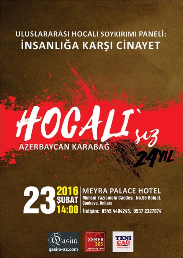 Ankarada Xocalı Soyqırımı ilə bağlı beynəlxalq panel keçiriləcək