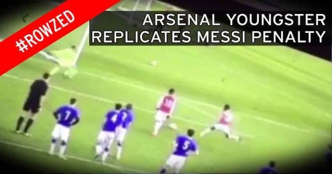 "Barselona"ya mərkəzdən qol vurmuş "Arsenal"lıdan Messiyə cavab - VİDEO