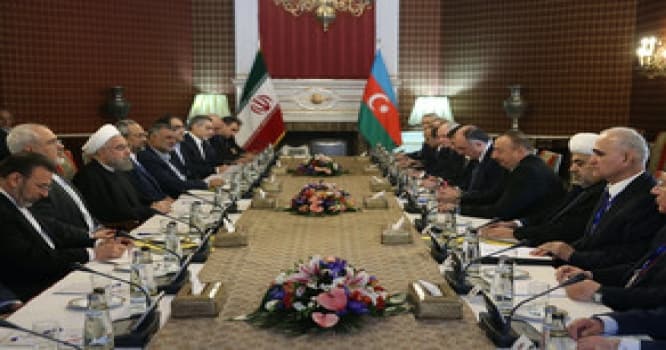 Azərbaycan və İran prezidentləri arasında təkbətək görüş olub