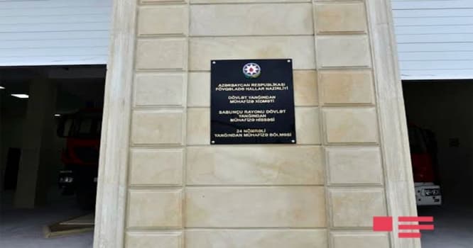 Nardaranda yanğından mühafizə bölməsinin açılışı olub