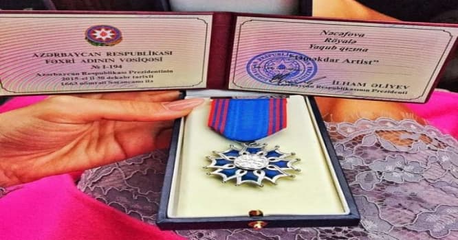 Röyaya medal təqdim olundu - FOTO