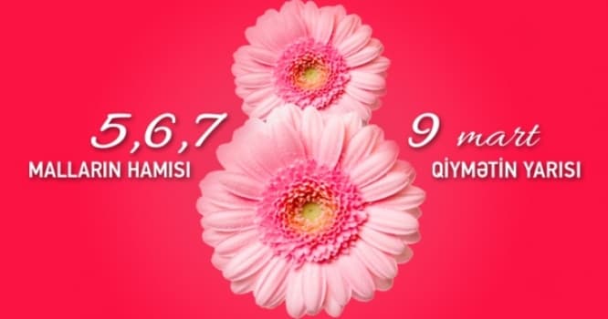 8 martda AAAF Parkdan bütün xanımlara ərmağan!