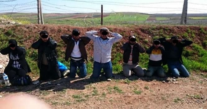 Sərhəddə 10 İŞİD üzvü saxlanıldı: Aralarında "canlı bomba" da var - FOTO