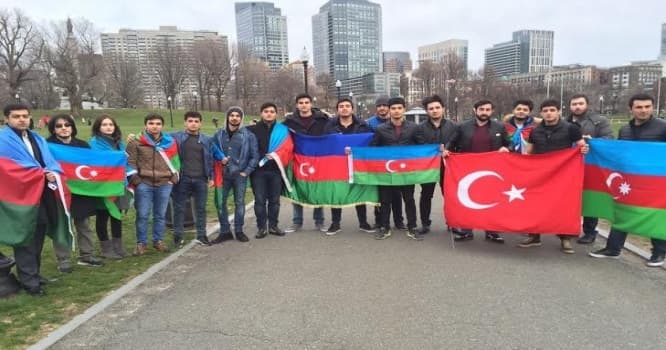 Bostonda Azərbaycana dəstək aksiyası - Video