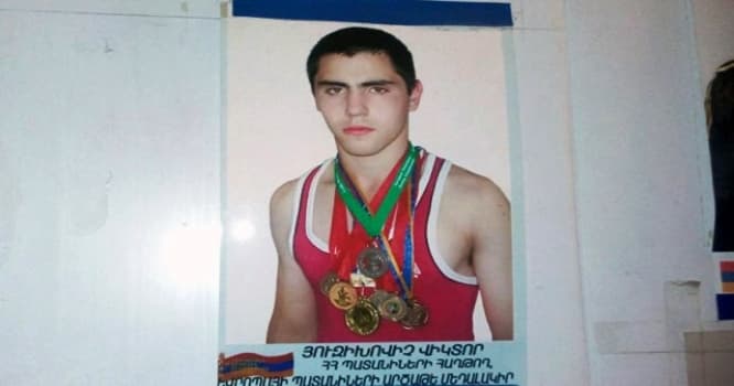 Erməni güləşçi cəbhədə öldürüldü - FOTOLAR
