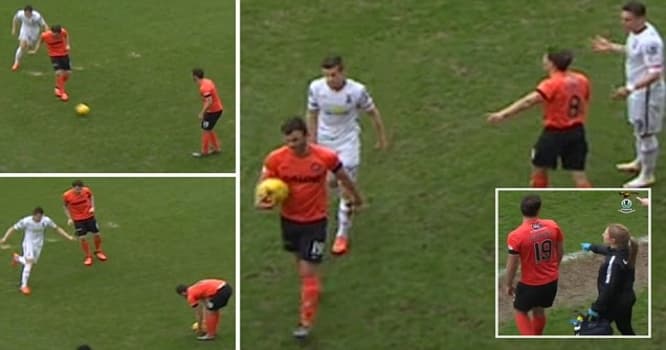 Oyun vaxtı topu əlinə götürən futbolçu klubdan çıxarıldı - VİDEO