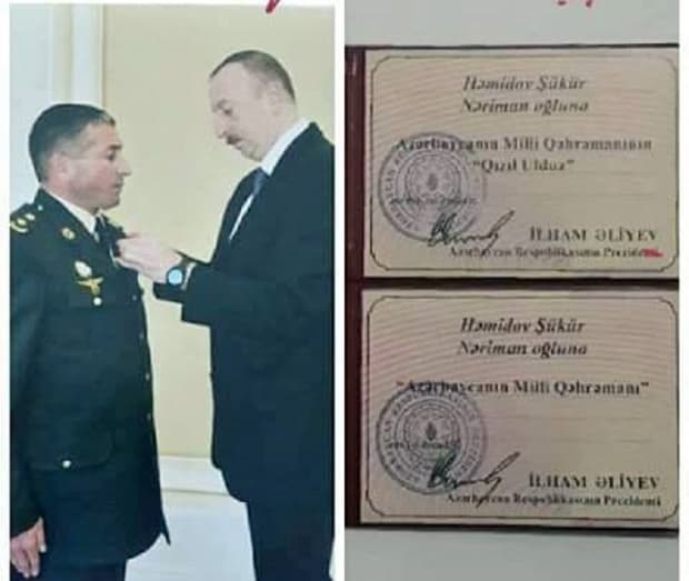 Prezident Şükür Həmidova Milli Qəhrəman adı verdi - FOTO