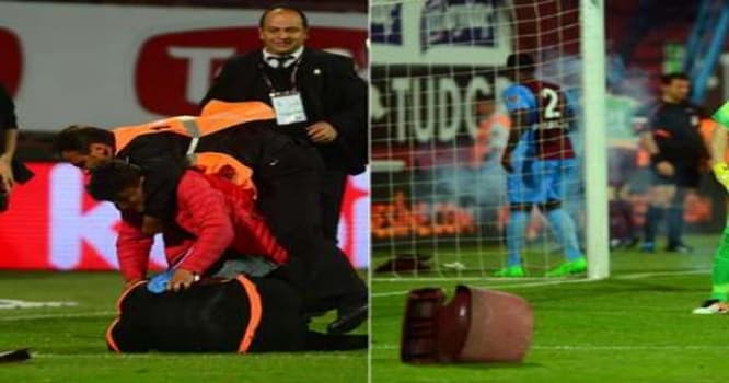 "Trabzonspor" - "Fənərbaxça" matçında dava düşdü, oyun dayandı — FOTOLAR