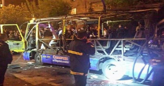 Ermənistanın polis rəisi avtobusun partlaması ilə bağlı açıqlama verib