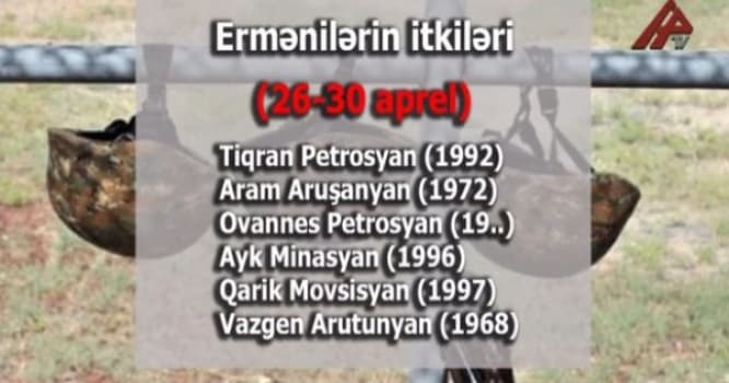Ermənilərin son bir həftədə verdiyi itkilər - SİYAHI