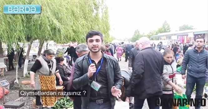 Bərdə bazarından reportaj - VİDEO