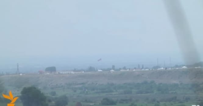 Ermənilər Qarabağda çəkiliş apardı: atışma anı lentə alındı - VİDEO
