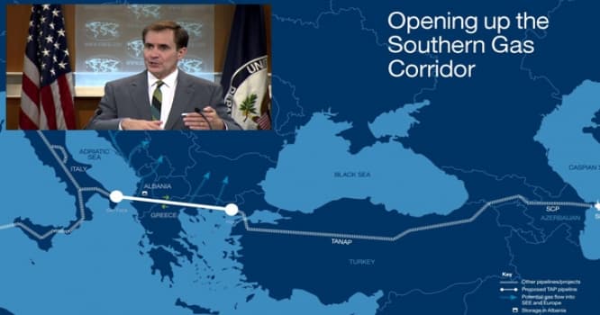 Azərbaycan qazı Avropanın enerji təhlükəsizliyini təmin edəcək - ABŞ Dövlət Departamenti