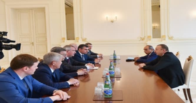 İlham Əliyev Rusiya baş nazirinin müavinini qəbul edib