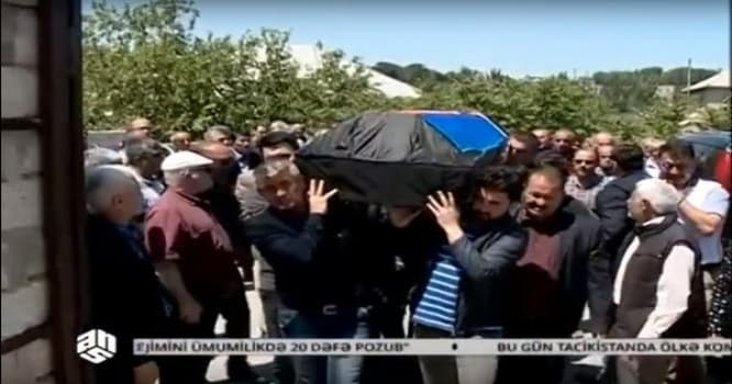 Təyyarə qəzasında həlak olanlar dəfn edildilər - VİDEO