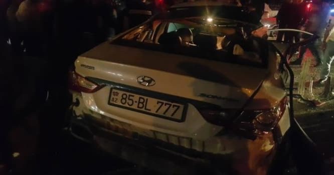 Bakıda ağır qəza: Ölən və yaralananlar var - FOTOLAR