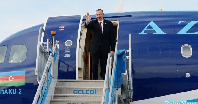 İlham Əliyev Türkiyəyə getdi