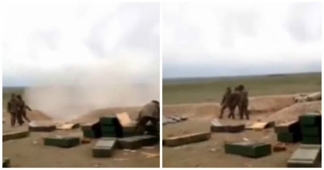 "Dördgünlük müharibə"də erməni ordusunu darmadağın etdiyimiz an - VİDEO
