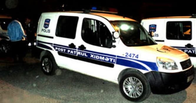 Polis maşını piyadanı vurdu - Bakıda