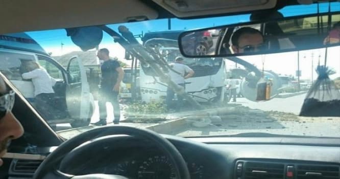 Avtobus qəzaya uğradı - Xırdalanda