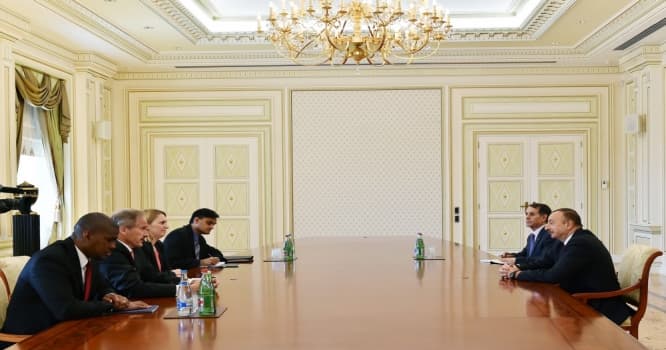 Prezident Kerrinin köməkçisinin müavinini qəbul etdi