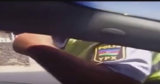 Sürücüyə "var-yox" söyüşü söyən yol polisi işdən çıxarılıb - VİDEO