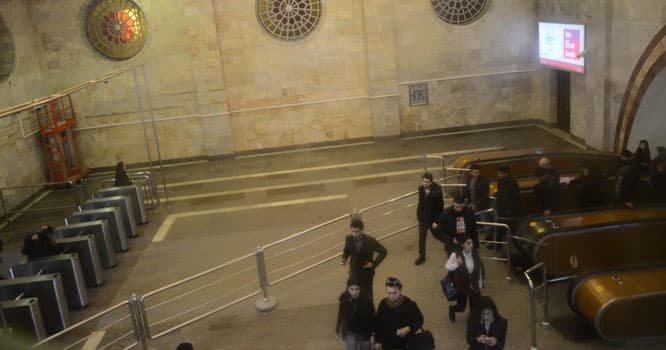 Bakı metrosunda həyəcanlı anlar