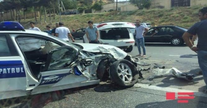 Bakıda yol polisi qəza törətdi – FOTO + VİDEO