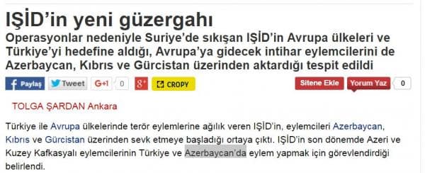 İŞİD Azərbaycana hücum hazırlayır - ŞOK İDDİA