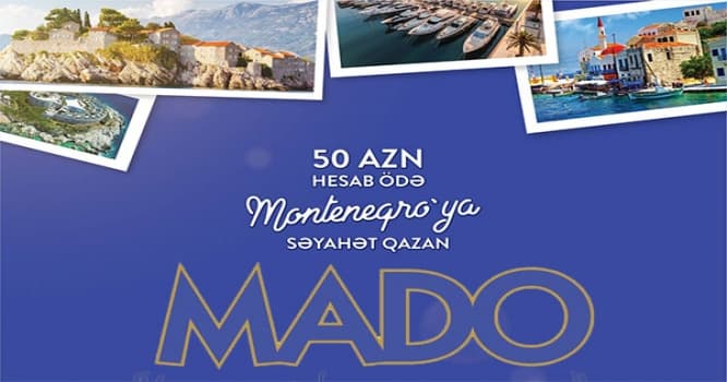 50 AZN hesab ödə, Monteneqroya səyahət qazan - VİDEO
