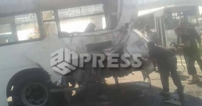 Bakıda dəhşətli avtobus qəzası: 21 yaralı