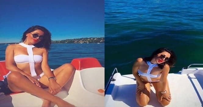 Azərbaycanlı modelin yaxta gəzintisi - FOTOLAR