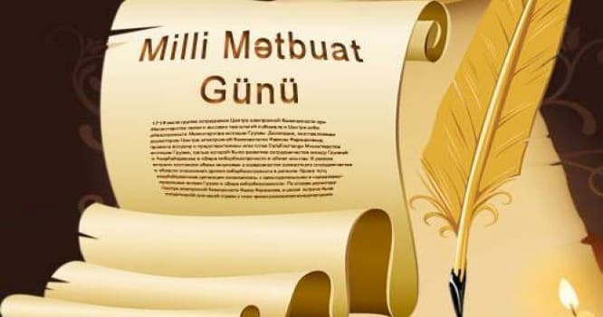 Bu gün Milli Mətbuat Günüdür