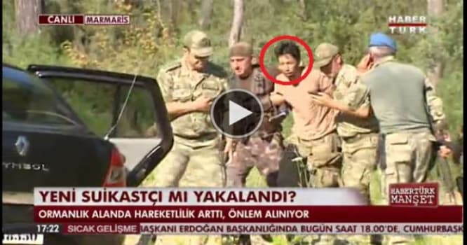 Ərdoğanı öldürmək istəyən əsgərlərdən biri belə tutuldu - VİDEO