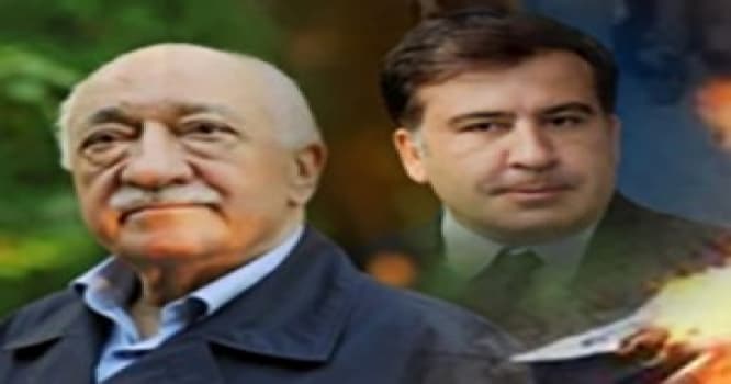 Batumidə Saakaşvili və Gülənin müqəvvaları yandırıldı